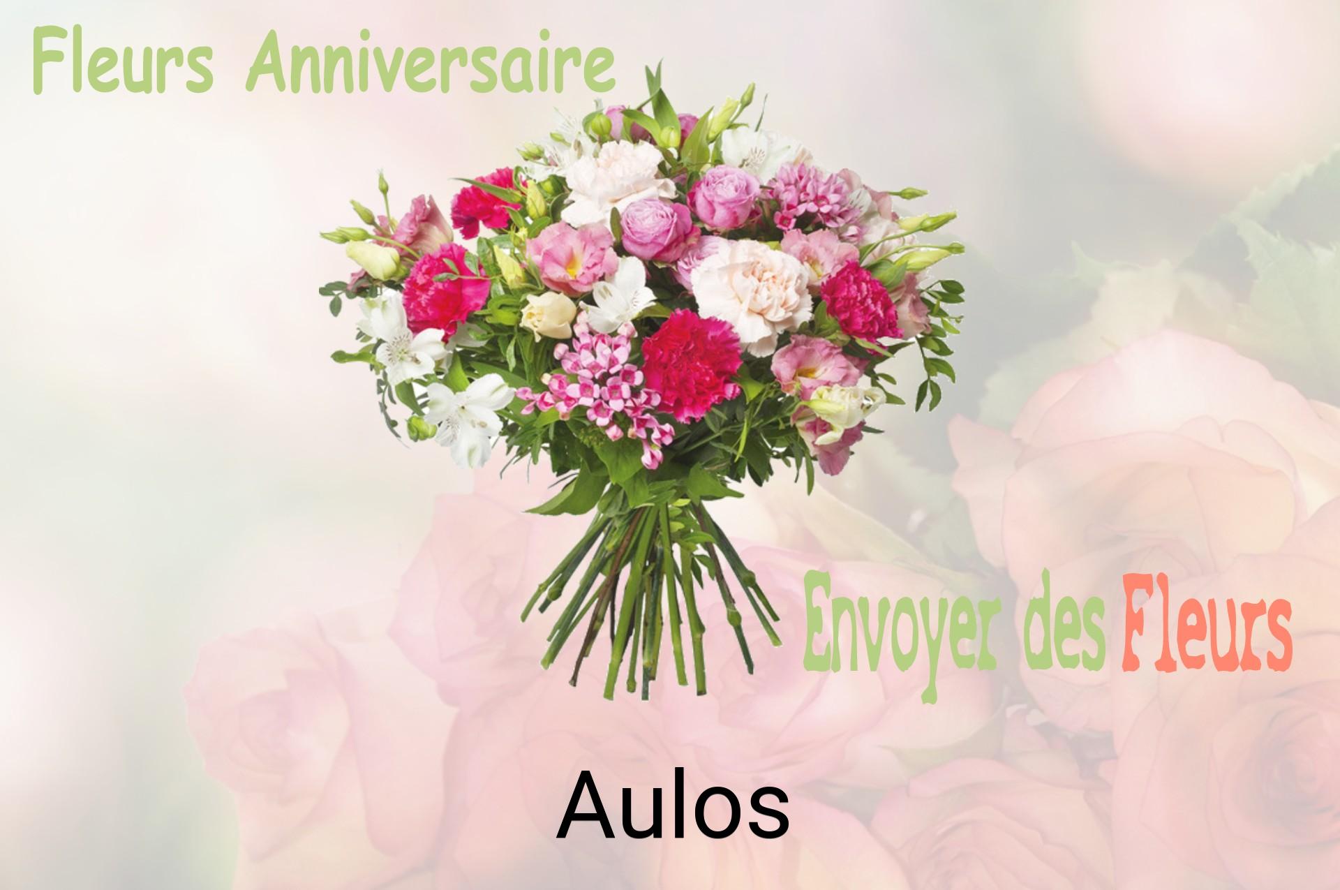 Bouquet de fleurs d’anniversaire livré à Aulos