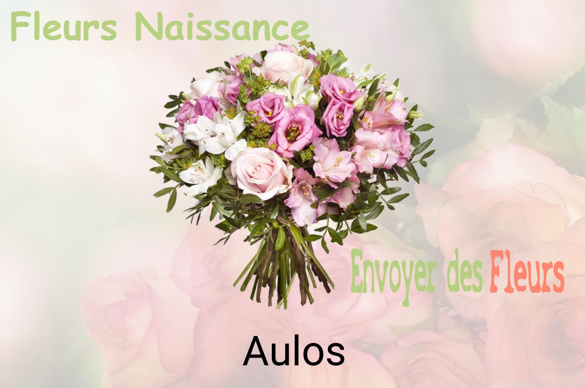 Bouquet de fleurs de naissance livré à Aulos